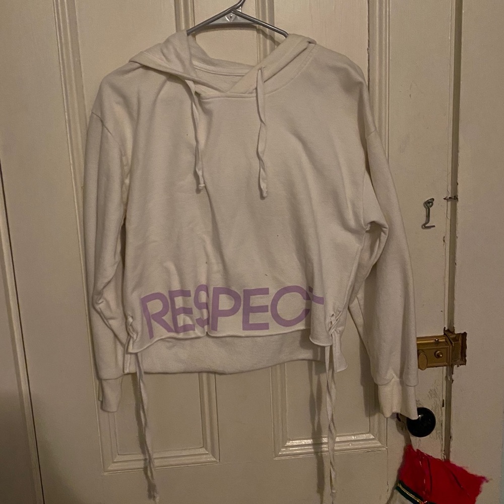 'Respect' Hooded Pullover Sweatshirt